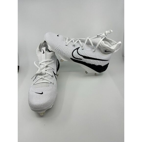 Nike Alpha Huarache NXT Baseball Cleats Metal White DJ6517-101 Men's Size 10 - Picture 1 of 6